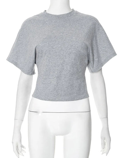 Women grey Crop Top
