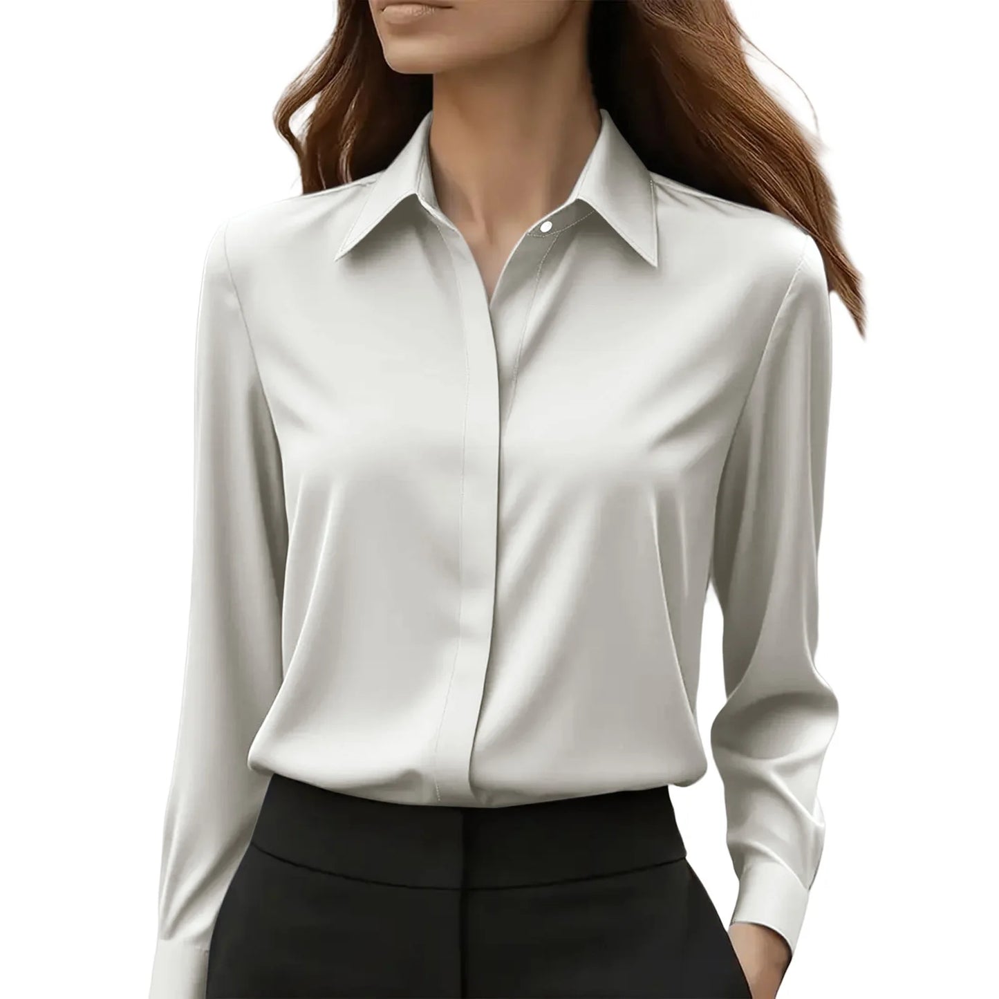 Elegant Women's Satin Blouse