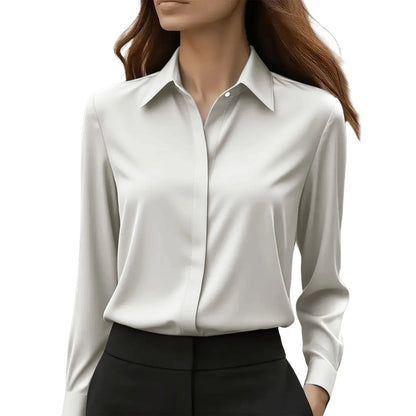 Elegant Women's Satin Blouse