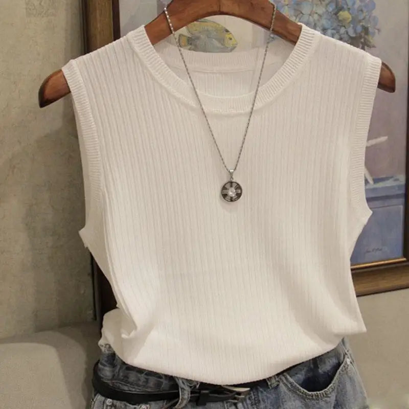 Chic Summer Knit Blouse