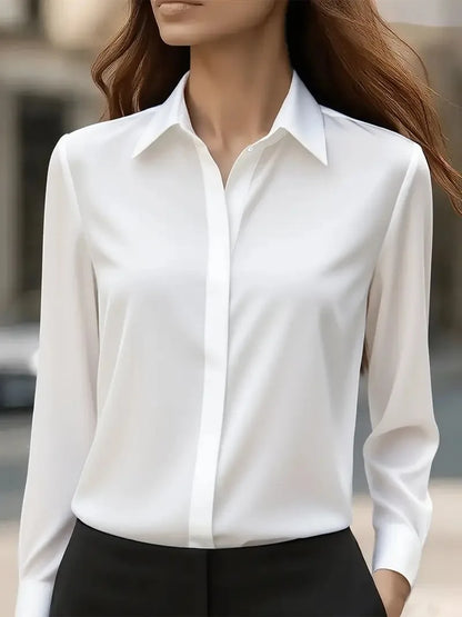 Elegant Women's Satin Blouse