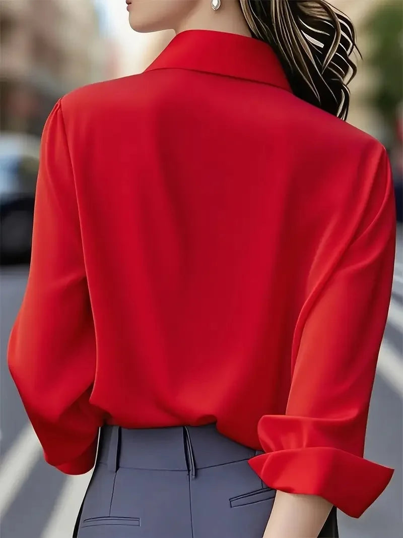Elegant Women's Satin Blouse