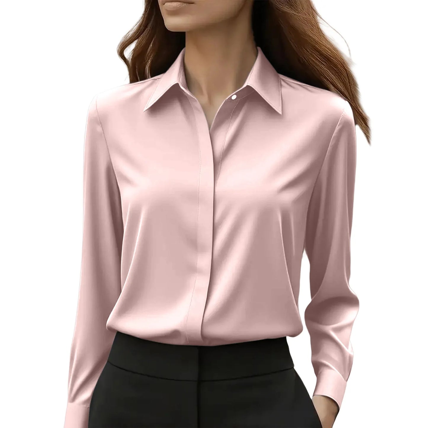Elegant Women's Satin Blouse