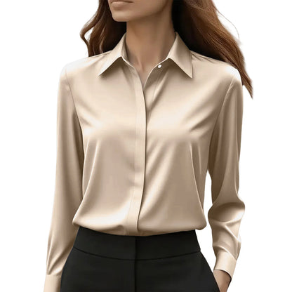 Elegant Women's Satin Blouse