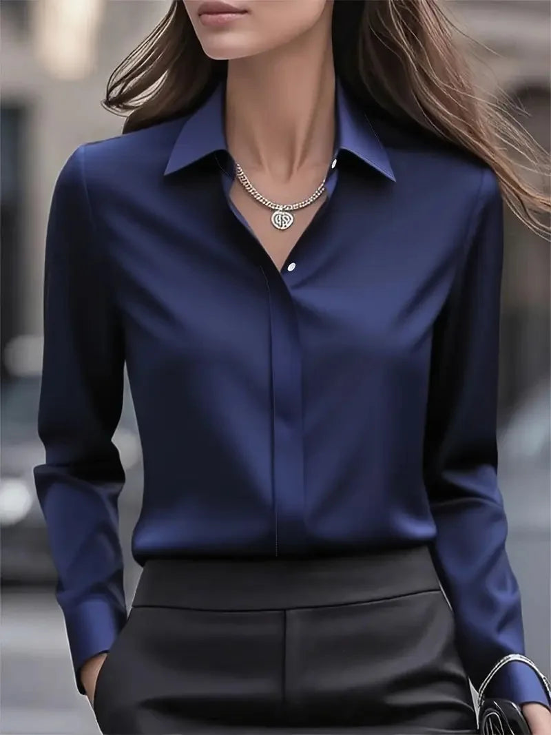 Elegant Women's Satin Blouse