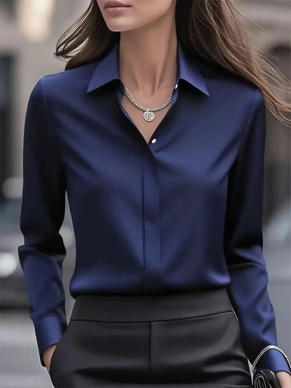Elegant Women's Satin Blouse