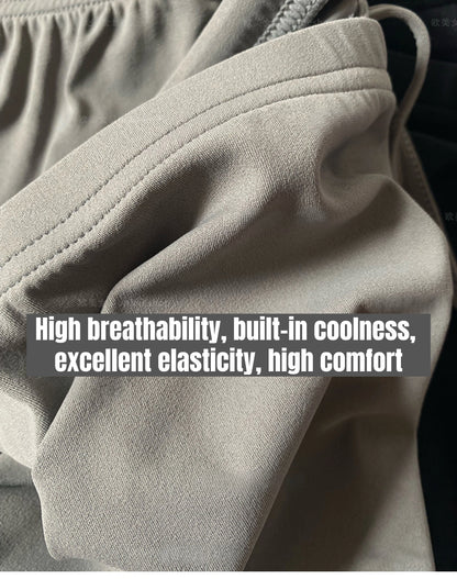 Women's High-Waist Wide-Leg Yoga Joggers light grey