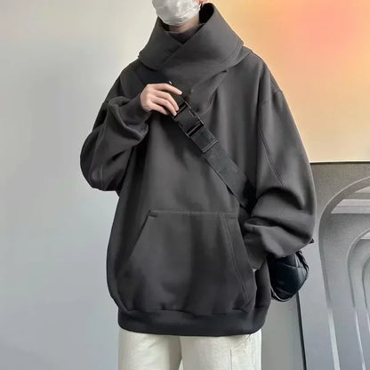 Men's Oversized Ninja Turtleneck Hoodie