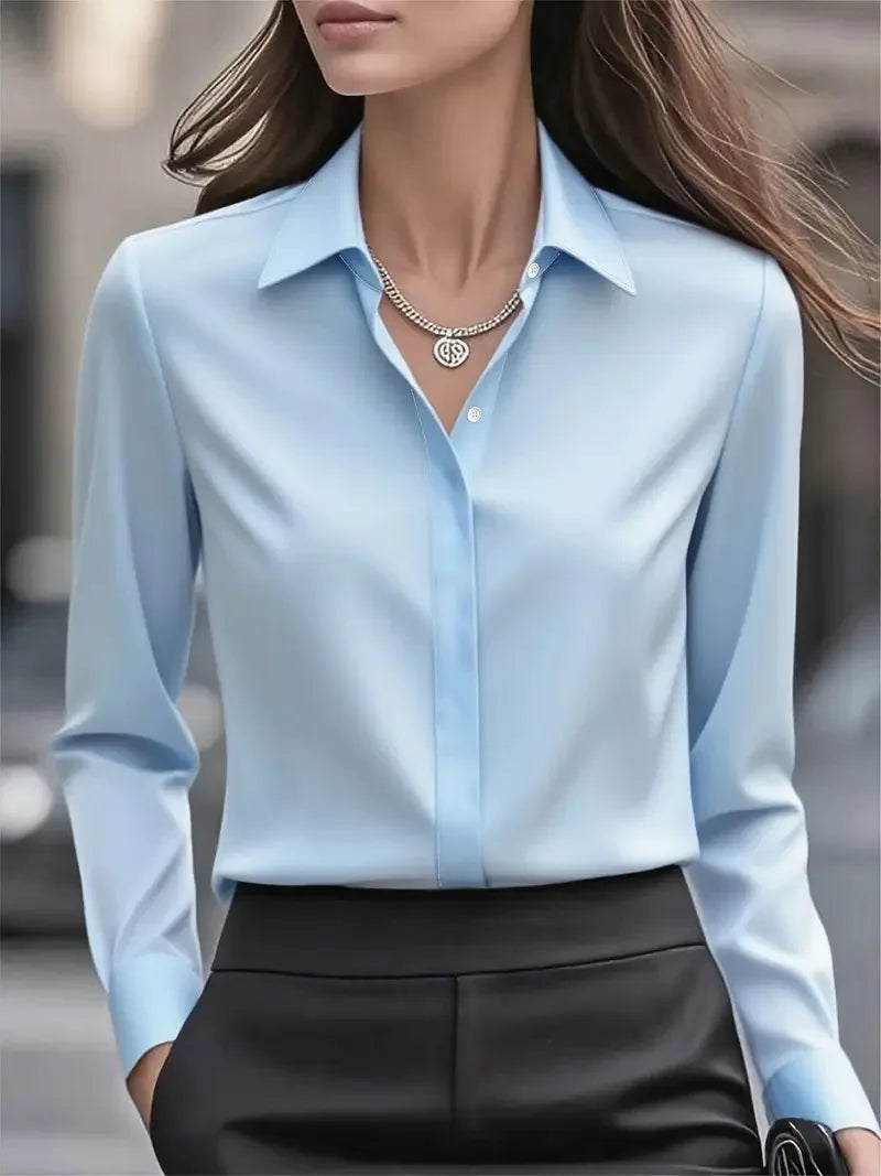 Elegant Women's Satin Blouse