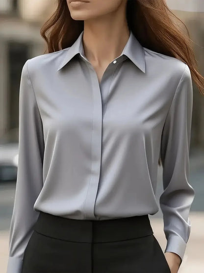 Elegant Women's Satin Blouse
