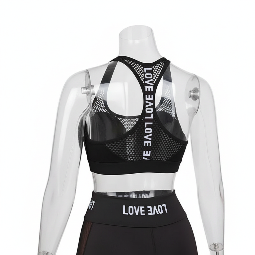 Women's Cross-Back Sports Bra with Removable Pads