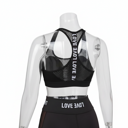 Women's Cross-Back Sports Bra with Removable Pads
