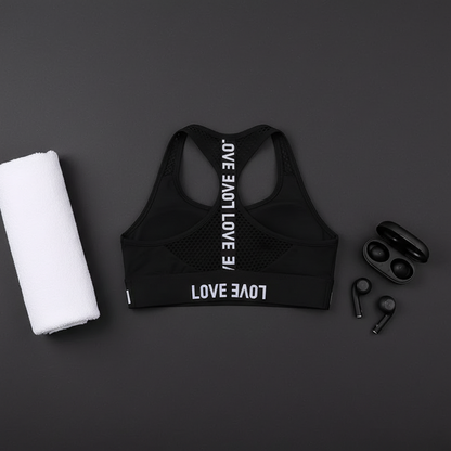 Women's Cross-Back Sports Bra with Removable Pads