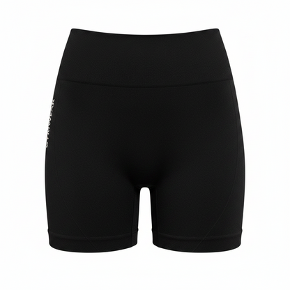 Women's High-Waist Yoga & Cycling Shorts Black