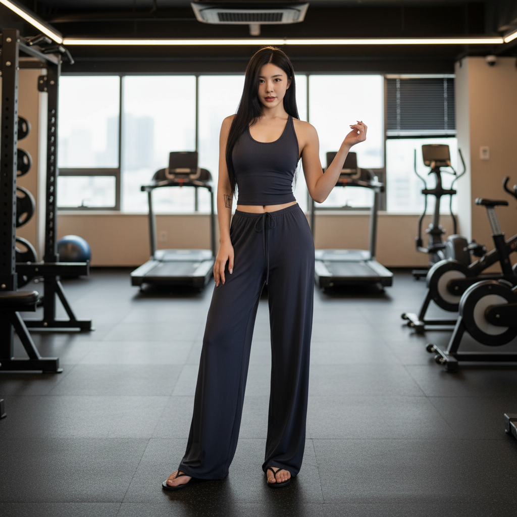 Women's High-Waist Wide-Leg Yoga Joggers