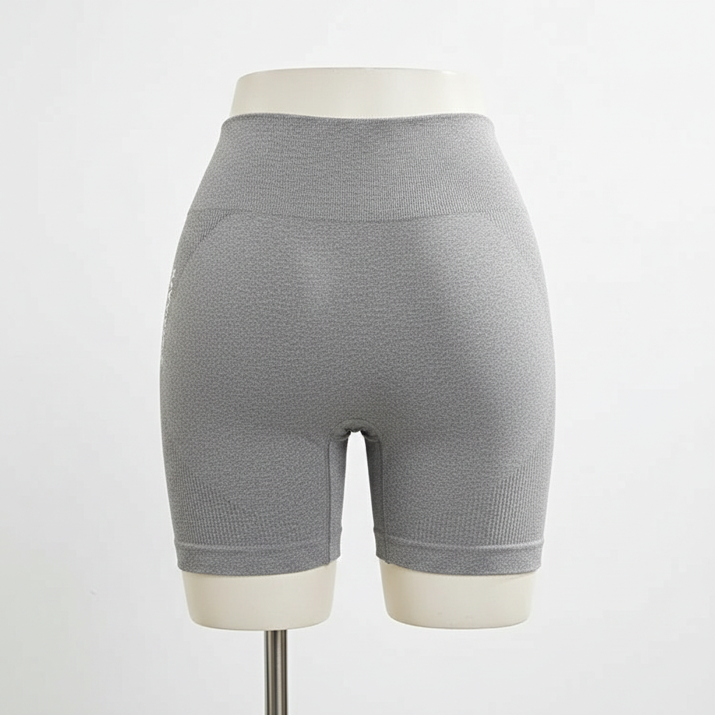 Women's High-Waist Yoga & Cycling Shorts Gray
