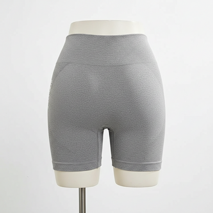 Women's High-Waist Yoga & Cycling Shorts Gray
