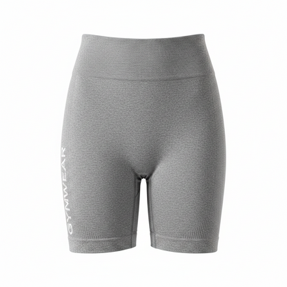 Women's High-Waist Yoga & Cycling Shorts Gray