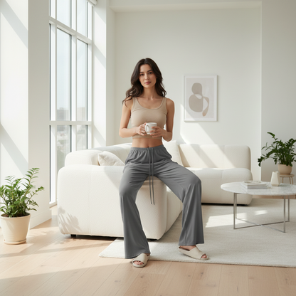 Women's High-Waist Wide-Leg Yoga Joggers