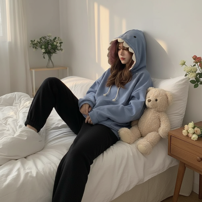 Funny Shark Patchwork oversized unisex