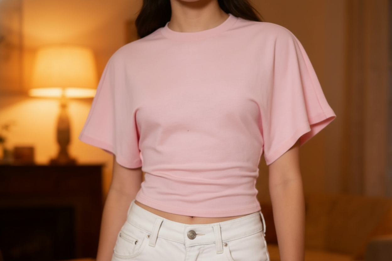 Pink Crop Top