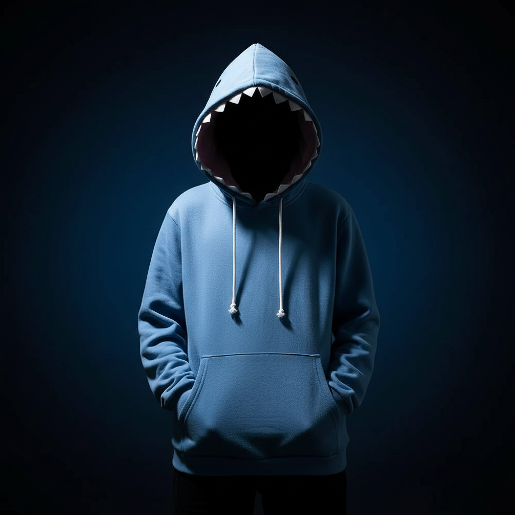 Funny Shark Patchwork oversized unisex