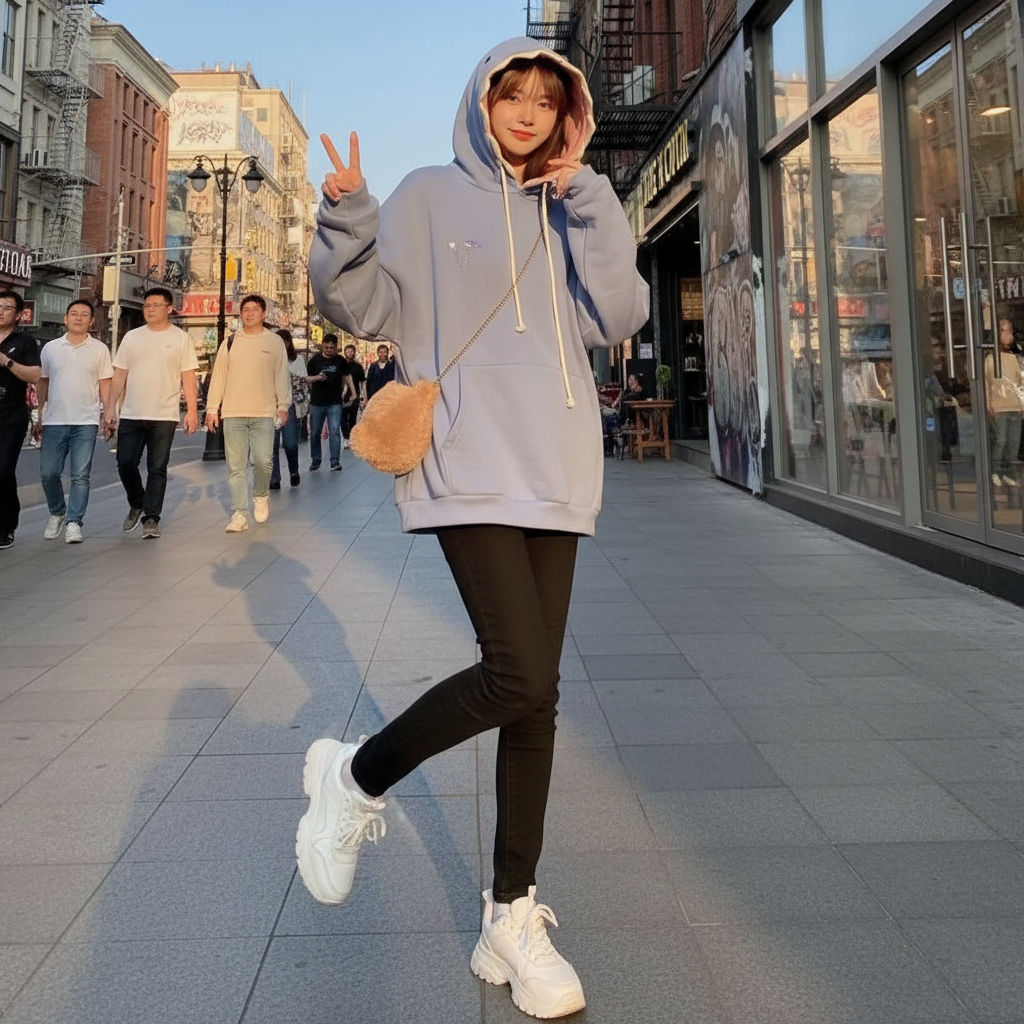 Funny Shark Patchwork oversized unisex