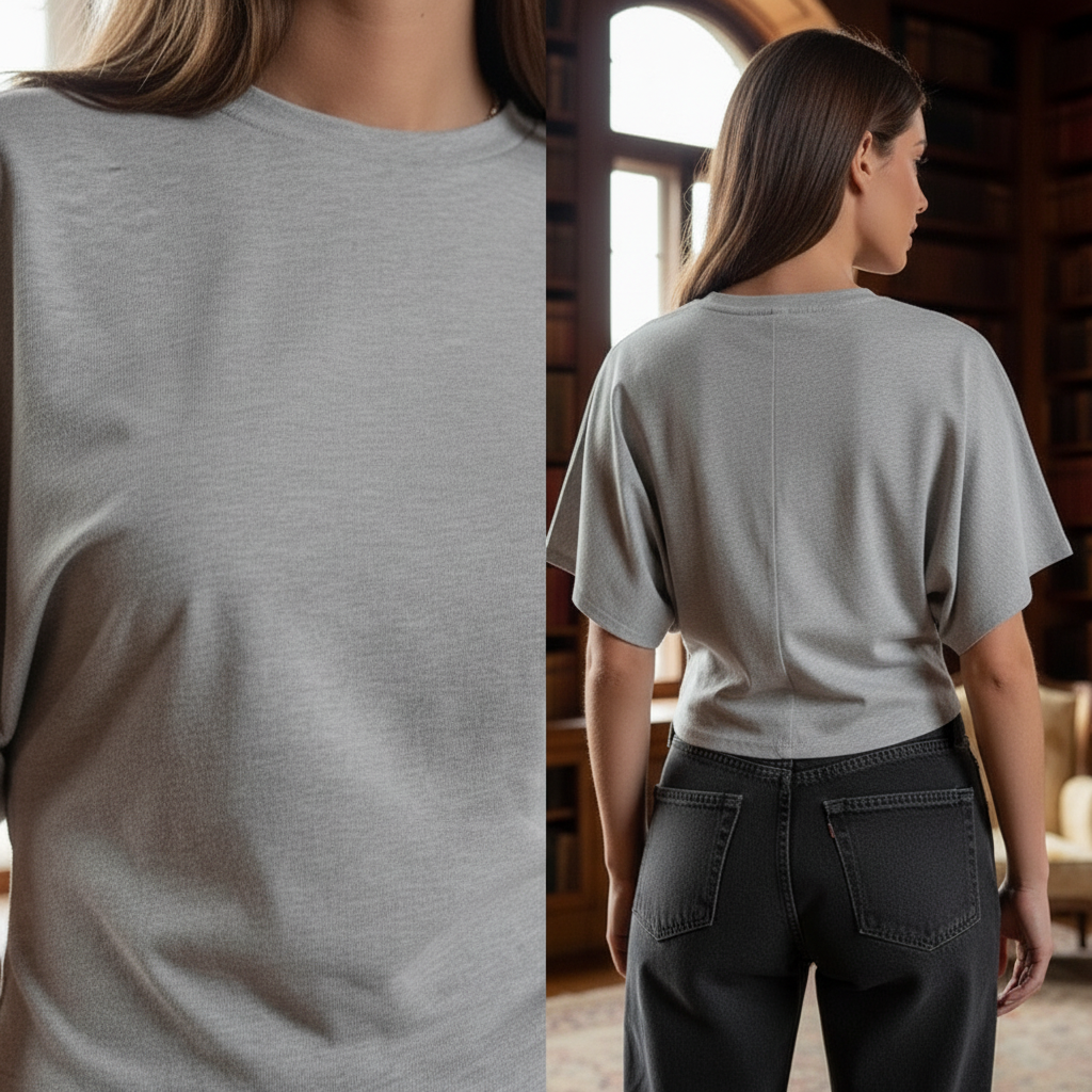 Women grey Crop Top