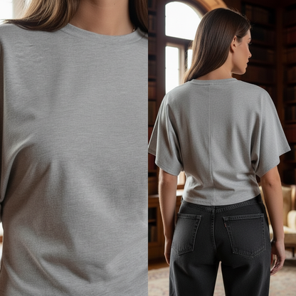 Women grey Crop Top