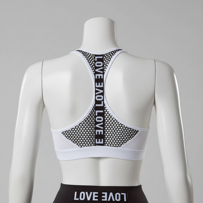 Women's Cross-Back Sports Bra with Removable Pads