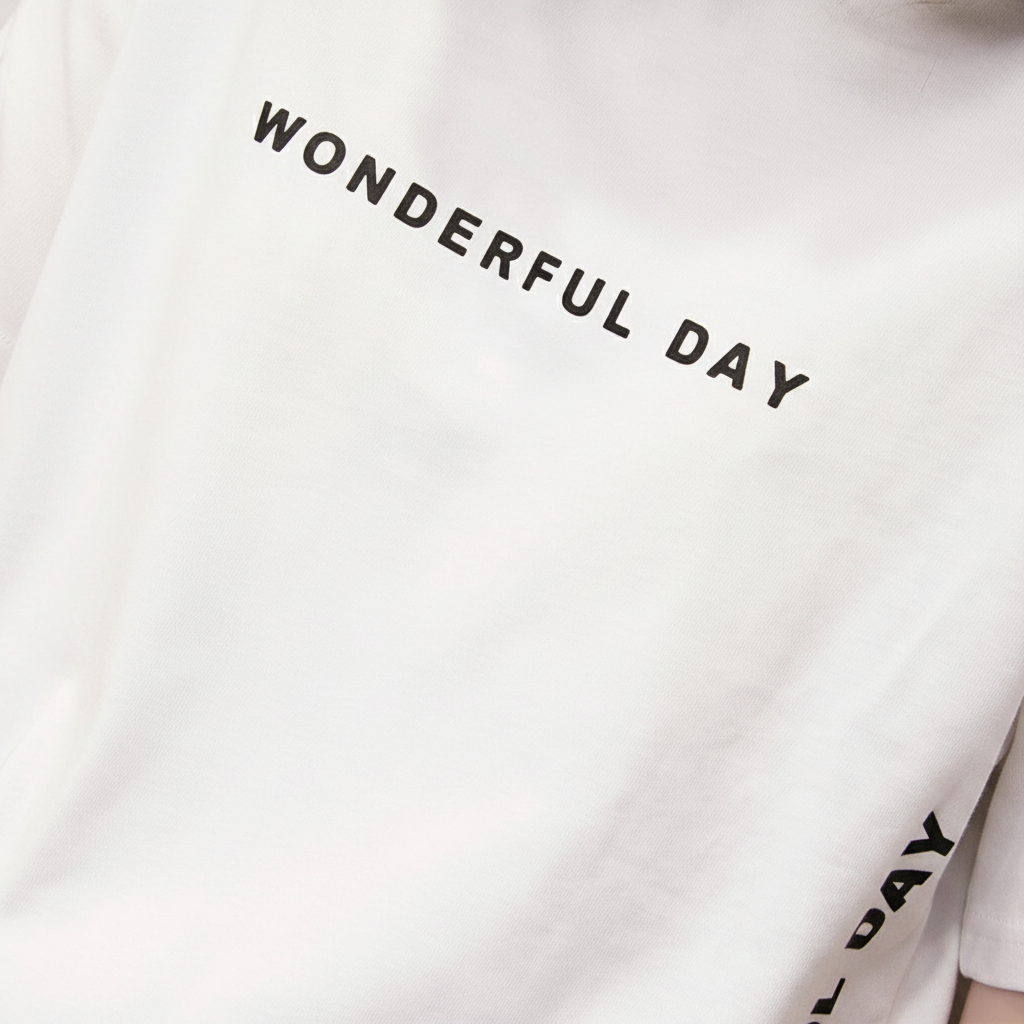 Women's Printed Long T-Shirt with Slit