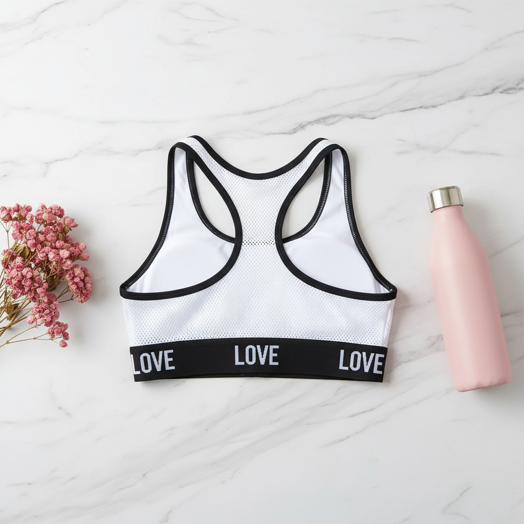 Women's Cross-Back Sports Bra with Removable Pads